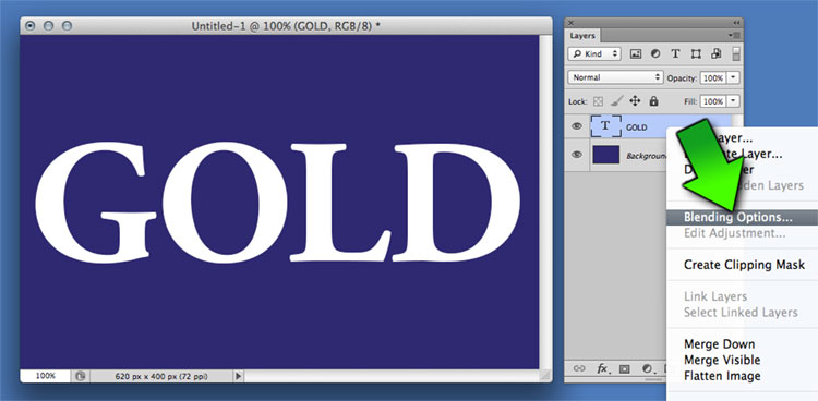 layer menu blending options layer menu blending options
