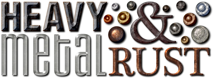 rusty metal text effects